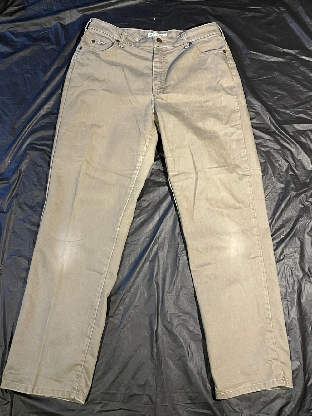 Lee Mens Straight Leg Jeans Grey Tint Medium Wash 12M